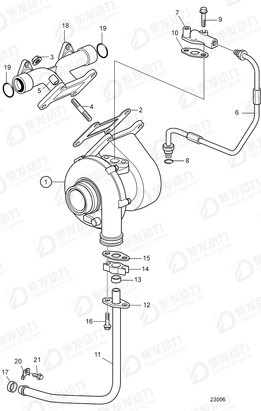 volvo penta Plane gasket 420643 Drawing volvo penta Plane gasket 420643 Drawing